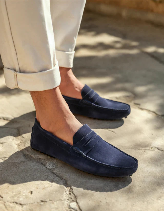Old Money Suede Driver Loafers